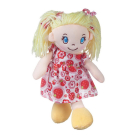 Кукла ABtoys Мягкое сердце, мягконабивная, платье в цветочек, 20 см