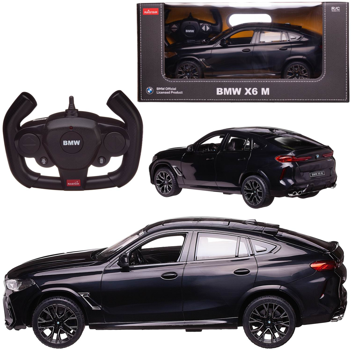 Машина р/у 1:14 BMW X6 M 2,4G, свет фар и салона, цвет черный. | купить,  цена, отзывы