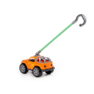 Игрушка-каталка ПОЛЕСЬЕ автомобиль Легионер с ручкой (оранжевый)