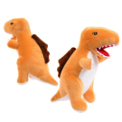 Мягкая игрушка ABtoys Dino Baby Динозаврик коричневый, 17см