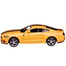 Машинка металлическая Uni-Fortune RMZ City серия 1:32 Ford Mustang GT 2015 with Strip инерционная, цвет желтый, двери открываются