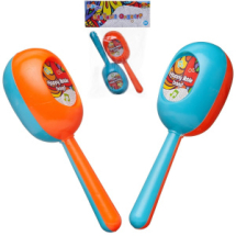 Музыкальный инструмент ABtoys ДоРеМио Весёлый оркестр Маракасы голубой, оранжевый