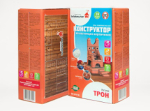 Конструктор Построй и играй! Briсkmaster "ТРОН" из настоящих кирпичиков (39 деталей)