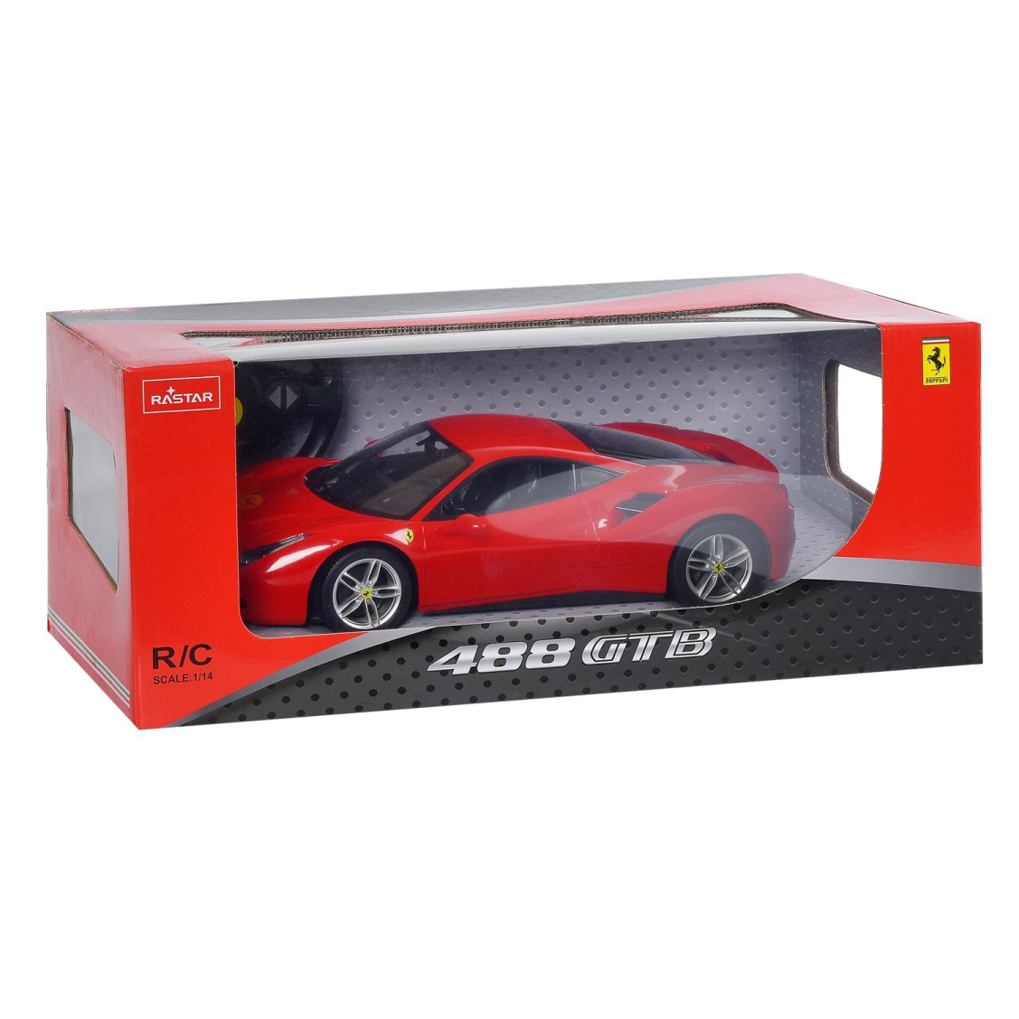 Машина р/у 1:14 Ferrari 488 GTB, цвет красный, светящиеся фары  32,7*16,2*8,8 см | купить, цена, отзывы