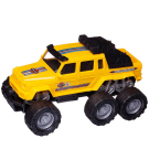 Машинка Junfa Джип-внедорожник 6х6 Дорожный зверь 1:14, желтая