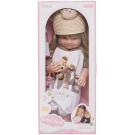 Кукла Junfa в летнем комбинезоне и соломенной шляпке 55 см