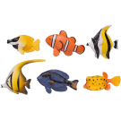 Игровой набор Junfa Фигурки тропических рыбок, 6 штук