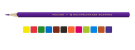 Набор цветных трехгранных карандашей ВКФ Мои карандаши, заточенный 12 цветов
