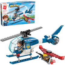 Конструктор Qman серия MineCity Полицейские истории: преследование в воздухе 106 деталей Конструктор Qman серия MineCity Полицейские истории: преследование в воздухе 106 деталей