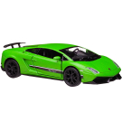 Машинка металлическая Uni-Fortune RMZ City серия 1:32 Lamborghini Gallardo LP570-4 Superleggera, инерционная, зеленый матовый цвет, двери открываются