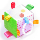 Мягконабивная игрушка Мякиши Кубик с петельками