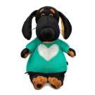 Мягкая игрушка BUDI BASA Собака Ваксон в свитере с сердцем 29 см