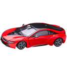 Машина металлическая 1:24 BMW i8, цвет красный, двери и капот открываются