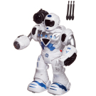 Робот Junfa Герой, электромеханический свет, звук, бело-голубой