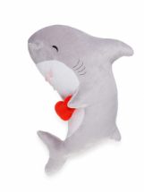 Мягкая игрушка СмолТойс Акула Сплюша с сердцем