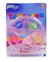 Музыкальная игрушка ABtoys ДоРеМио Бубен-тамбурин на блистере, 19x4x26