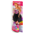 Кукла Defa Lucy Модница в платье с пайетками с разноцветным верхом и черной пышной юбкой, 29 см