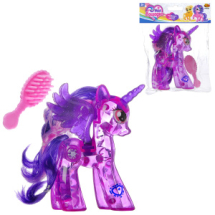 Пони-единорог ABtoys Моя лошадка фиолетовая с подсветкой