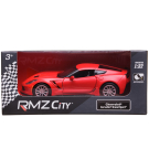 Машина металлическая RMZ City серия 1:32 Chevrolet Corvette Grand Sport, инерционная, цвет красный матовый, двери открываются