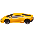 Машинка металлическая Uni-Fortune RMZ City 1:64 LAMBORGHINI HURACAN LP610-4, Цвет Жёлтый