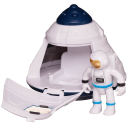 Игровой набор Junfa Капсула посадочная космическая с фигуркой космонавта