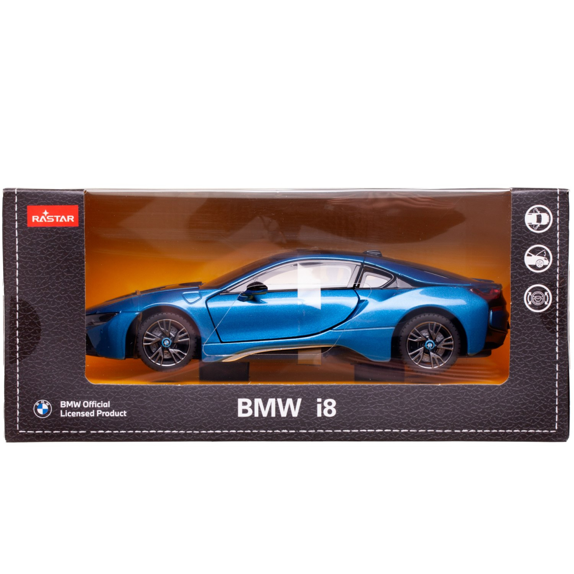 Машина металлическая 1:24 scale BMW i8, цвет синий, двери и капот  открываются | купить, цена, отзывы