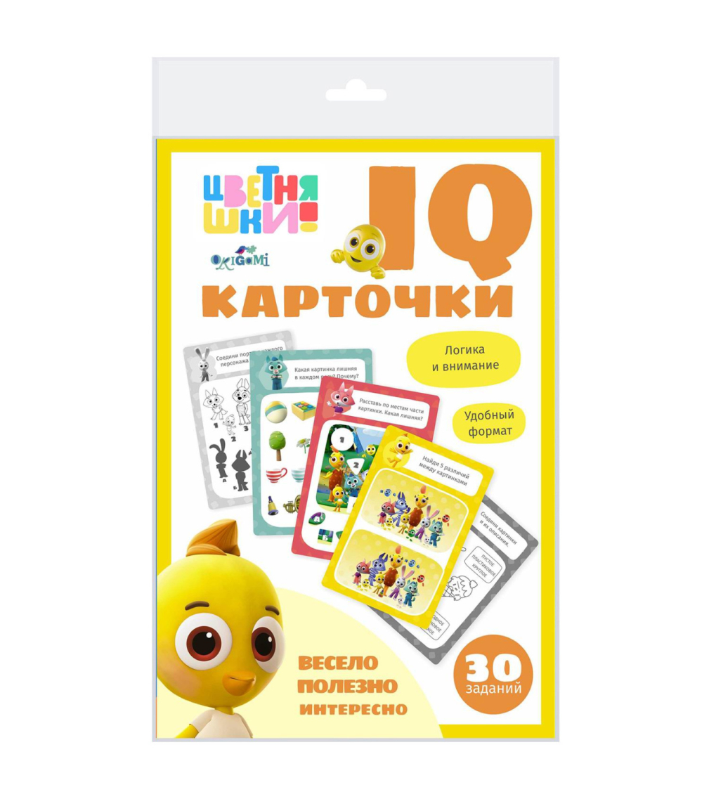 Настольная игра Цветняшки IQ-карточки Логика и внимание | купить, цена,  отзывы