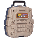 Трек в рюкзаке ABtoys Автосити Военная база в наборе с 2 машинками и игровыми предметами