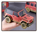 Машина р/у 1:24 JEEP Wrangler Rubicon-Muddu version, красный. Модель с эффектом загрязнения.