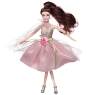 Кукла Junfa Atinil (Атинил) Цветочная гармония (в бледно-розовом платье) в наборе с аксессуарами, 28см, шатенка