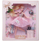 Кукла Junfa Atinil (Атинил) Мой розовый мир в платье с двухслойной юбкой, 28см, блондинка