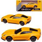 Машинка металлическая Uni-Fortune RMZ City 1:64 Chevrolet Corvette, без механизмов, цвет желтый матовый, 9 x 4.2 x 4 см