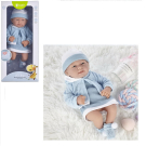 Пупс JUNFA Pure Baby 35см в кофточке, платье и шапочке, в коробке