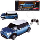 Машина р/у 1:18 Minicooper S, цвет синий 2.4G