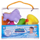 Набор резиновых игрушек для ванной Abtoys Веселое купание 8 предметов (набор 3), в сумке