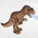 Игровой набор Junfa Охота на динозавра (Тираннозавр и пистолет), на ИК управлении, коричневый, на батарейках