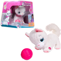 Игрушка интерактивная IMC Toys Club Petz Кошка Bianca интерактивная, в комплекте с клубком, на батарейках