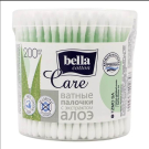 Ватные палочки Bella cotton care с экстрактом алоэ 200 шт