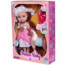 Кукла Junfa Ardana Baby шатенка в розово-белом платье с единорогом 32,5 см