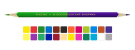 Набор двусторонних карандашей ВКФ Мои карандаши трехгранные, заточенный 24 цвета 12 шт