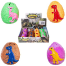 Игрушка-антистресс Junfa Dinosaur Egg Мялка "Яйцо динозавра", 12 яиц в дисплее