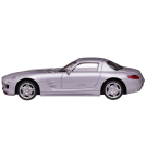 Машина металлическая 1:43 Mercedes SLS, цвет серебрянный