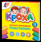 Пластилин мягкий "Кроха" 12 цветов