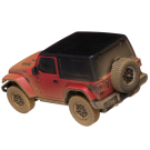 Машина р/у 1:24 JEEP Wrangler Rubicon-Muddu version, красный. Модель с эффектом загрязнения.