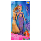 Кукла Defa Lucy Русалочка в фиолетовом костюме с зеркалом и расческой 24см