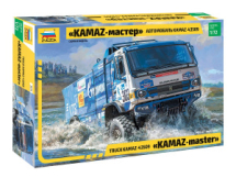 Сборная модель ZVEZDA Автомобиль KAMAZ-43509 "KAMAZ-master"