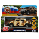 Машинка Технопарк HUMMER H2 PICKUP Камуфляж 12 см