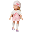 Кукла ABtoys Времена года 30 см в розовом платье, белой кофте-болеро и розовой шапке