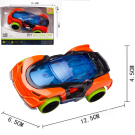 Машинка Junfa спортивная инерционная оранжевая 12,5х6х4,5 см