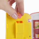 Игрушечная техника ABtoys Помогаю Маме Холодильник с продуктами на батарейках розовый